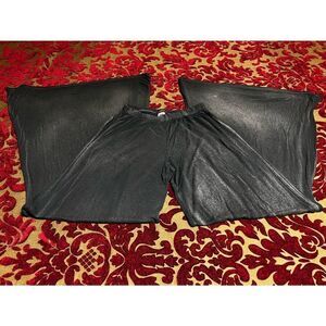 Party Charcoal Grey Knit Palazzo Pants Size Small